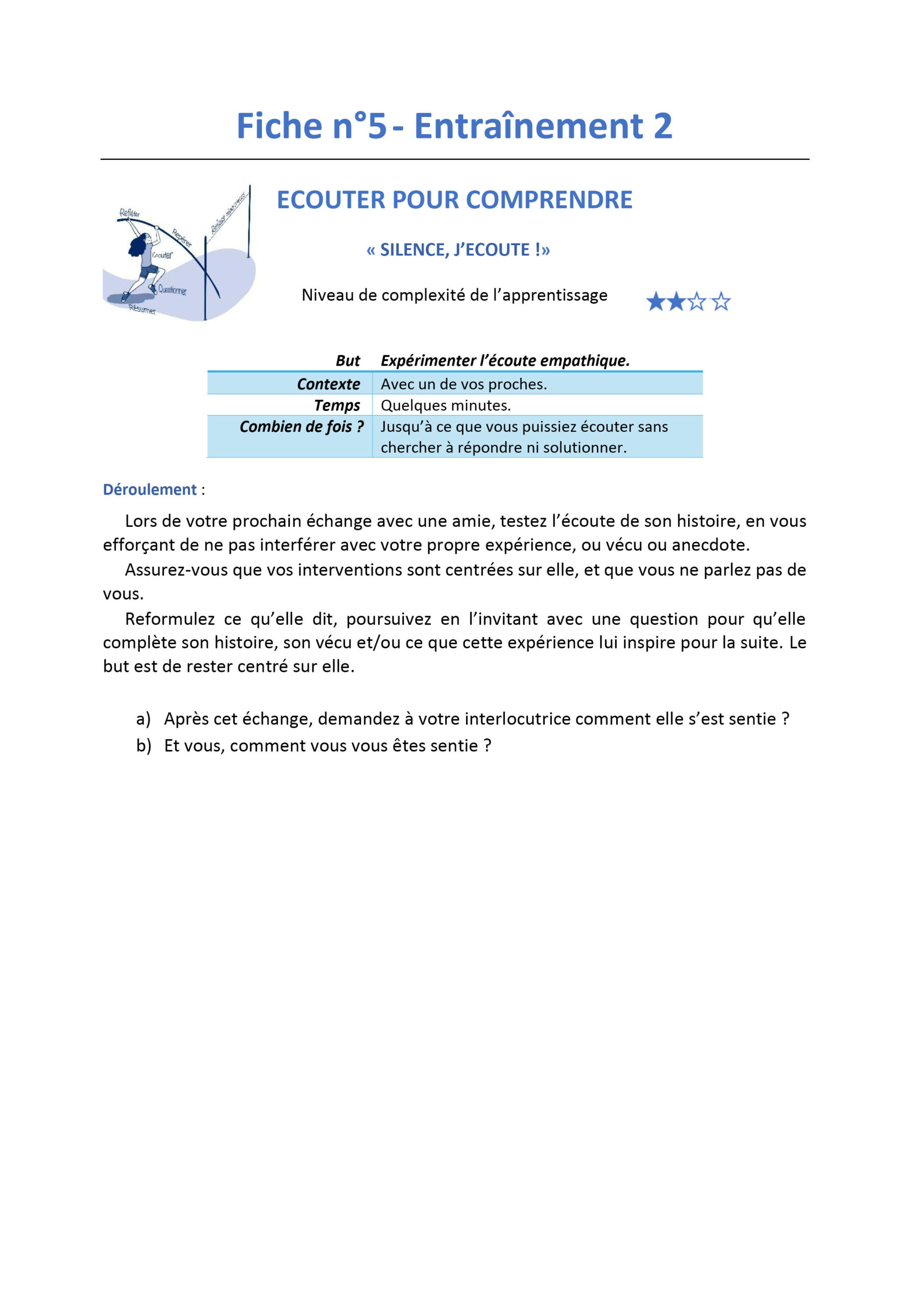 Fiche 7 - Entraînement 1