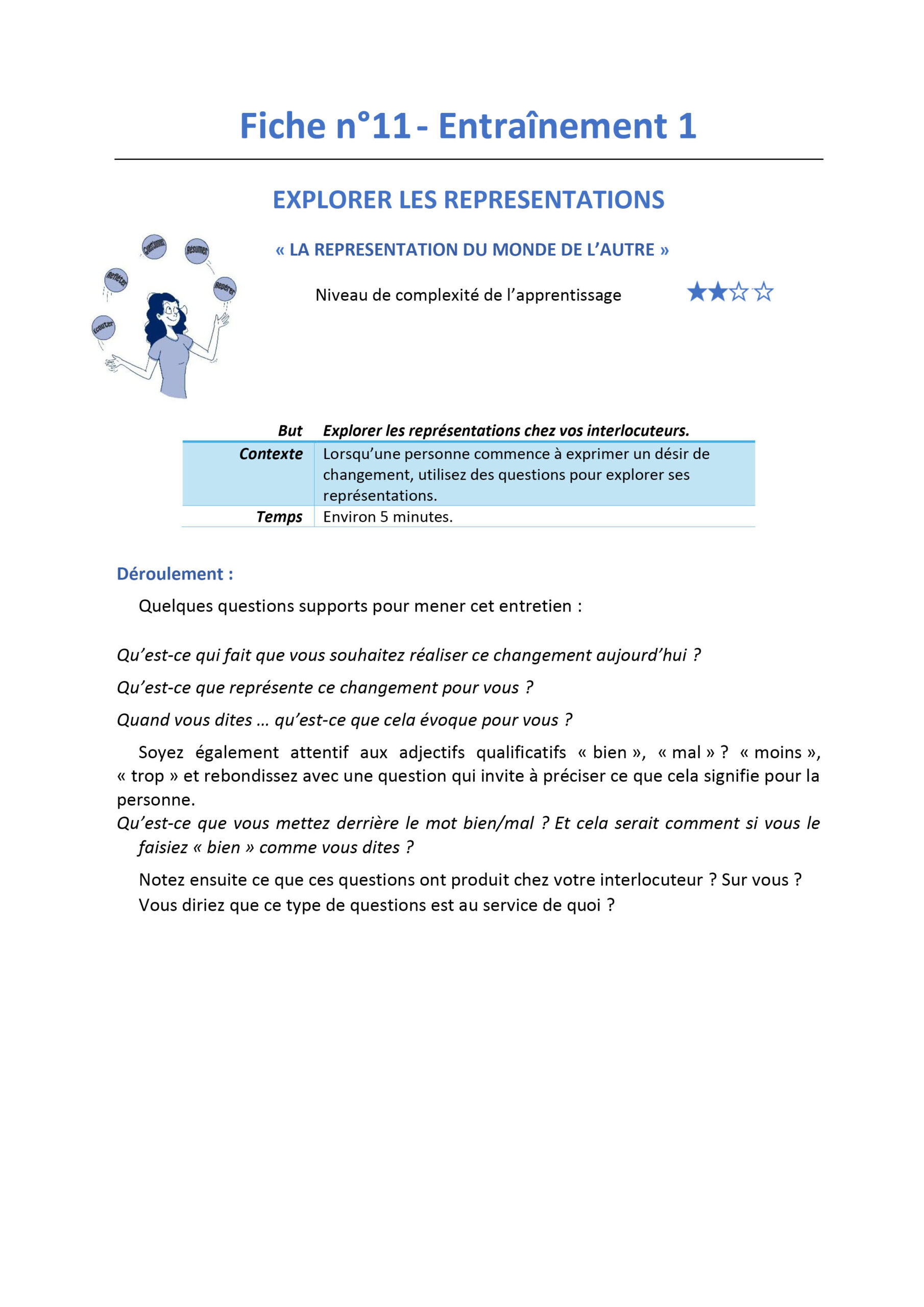 Fiche 3 - Entraînement 1