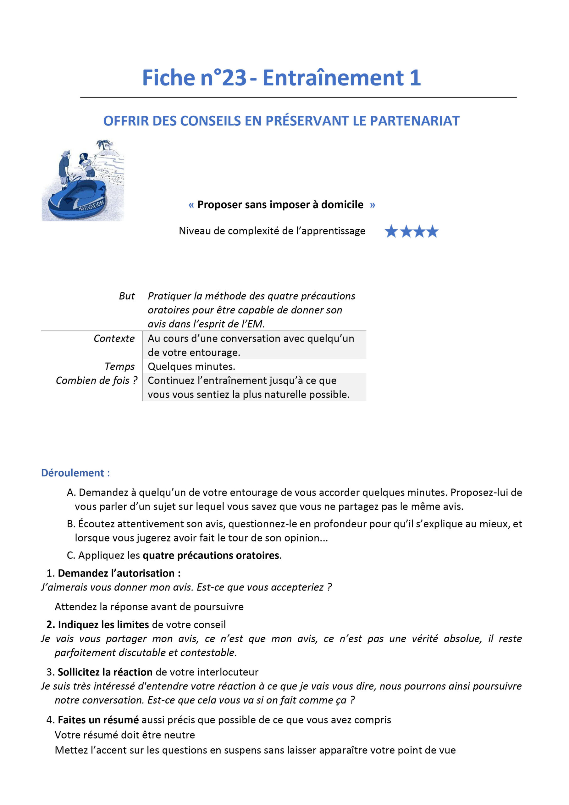 Fiche 6 - Entraînement 1